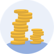 Stack of coins icon